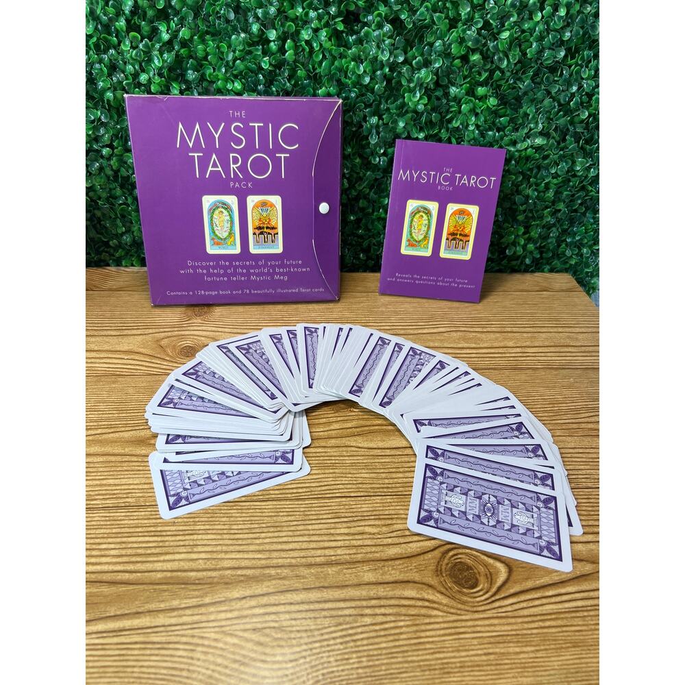 Mystic Tarot Pack Paperback Book and 78 Tarot Cards Carlton